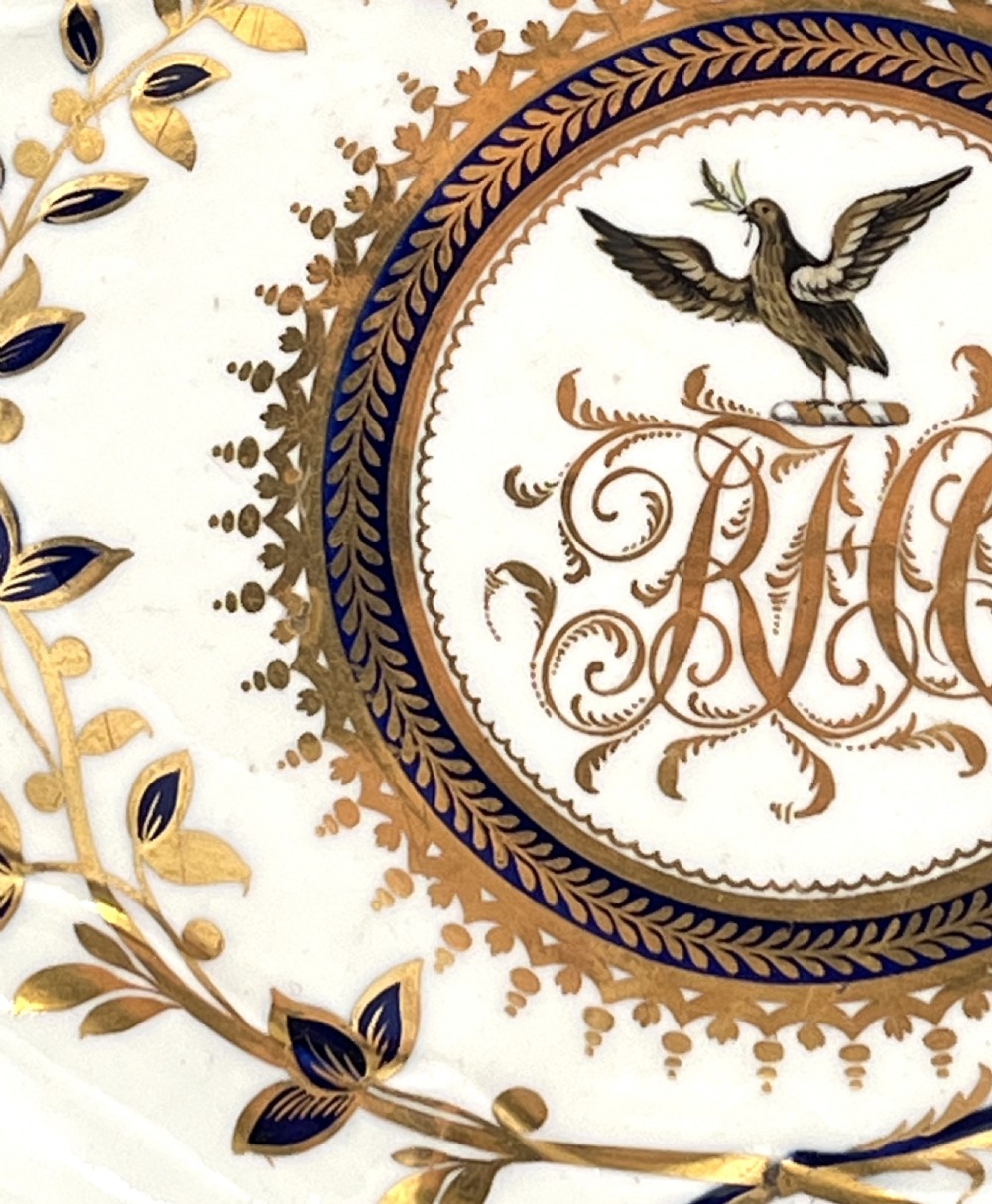 An exceptional Flight Worcester Armorial Dessert Service 1783-88 View X