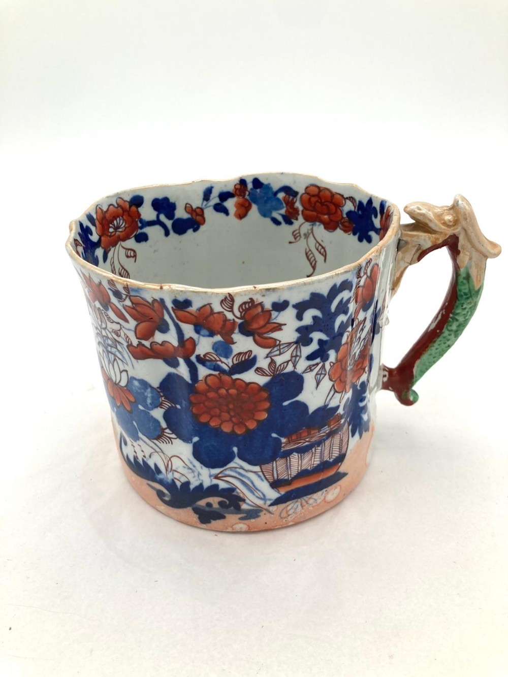 A Rare Masons Ironstone Japanese Fence Pattern Cider Mug circa 1813-20