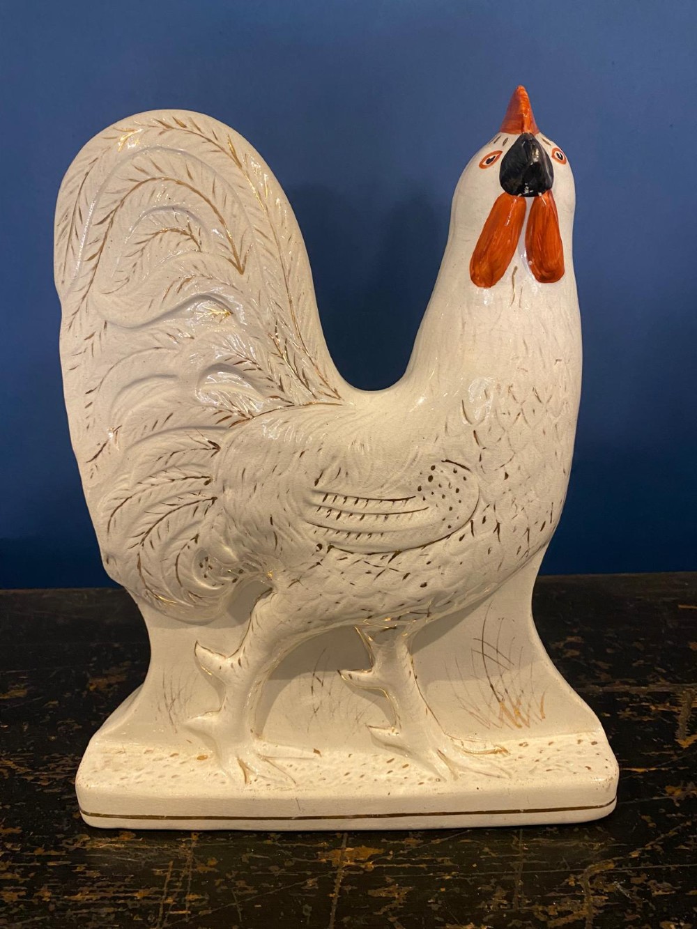 A Charming Pair of Staffordshire Cockerels, circa 1860-70 View IV