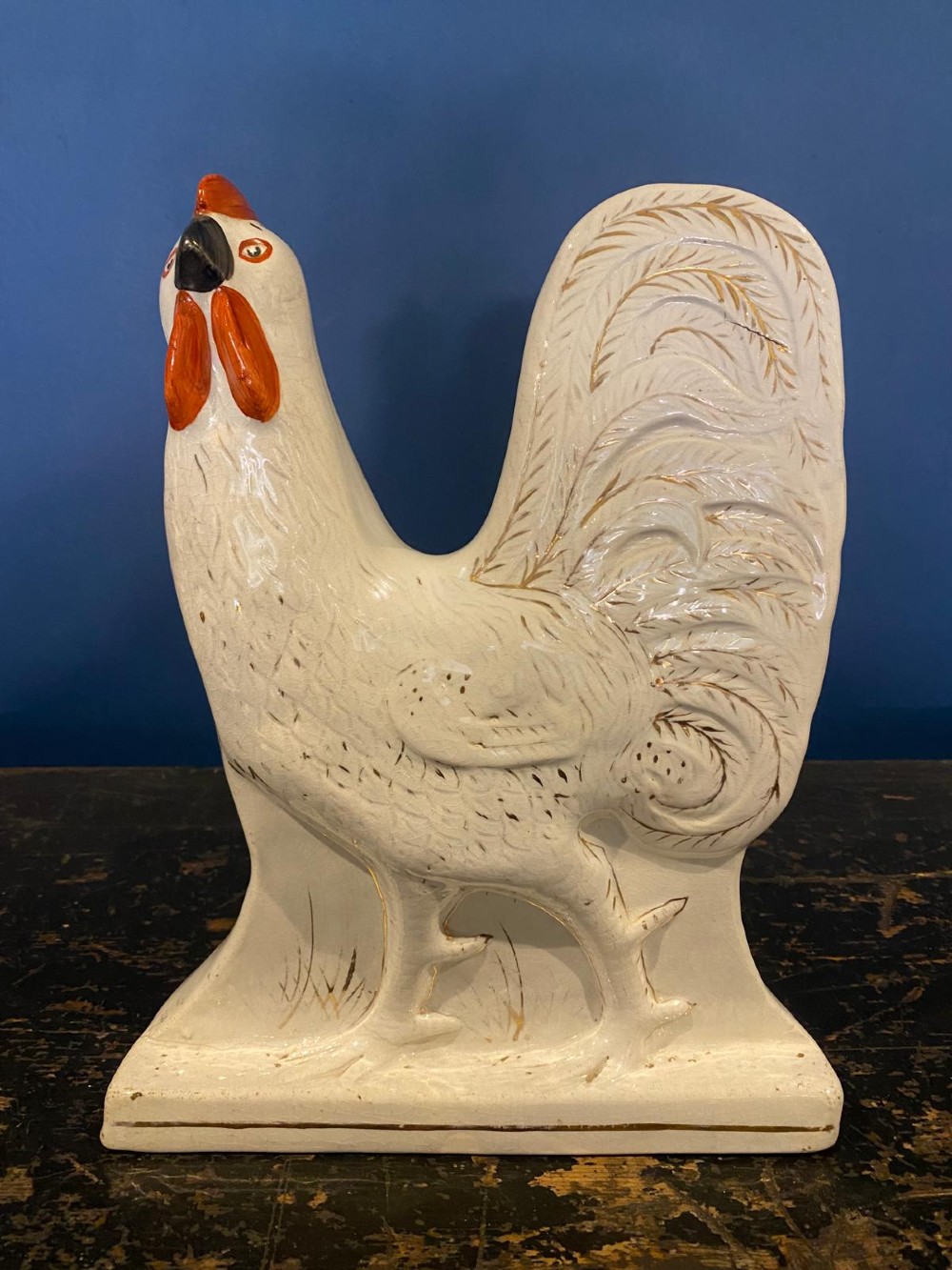 A Charming Pair of Staffordshire Cockerels, circa 1860-70 View IX