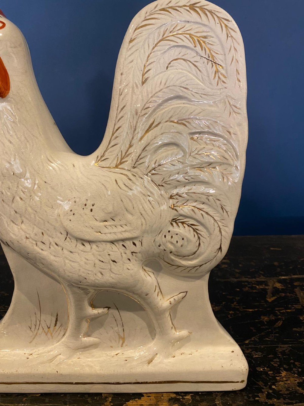 A Charming Pair of Staffordshire Cockerels, circa 1860-70 View XI