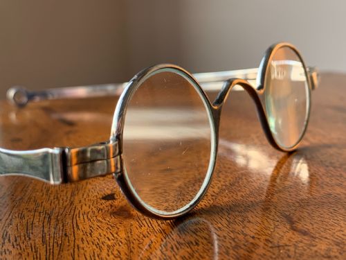 GEORGIAN SILVER WIG SPECTACLES BIRMINGHAM 1804 - ADDITIONAL PHOTO 4
