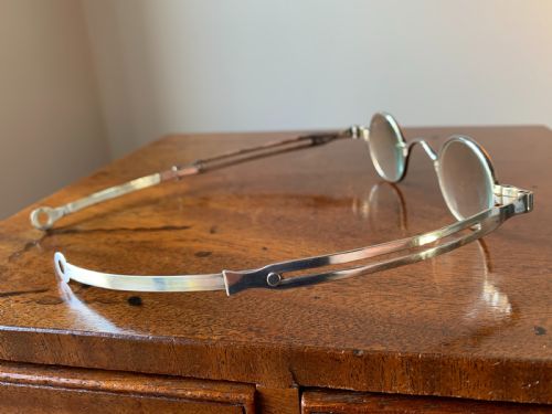 GEORGIAN SILVER WIG SPECTACLES BIRMINGHAM 1804 - ADDITIONAL PHOTO 6