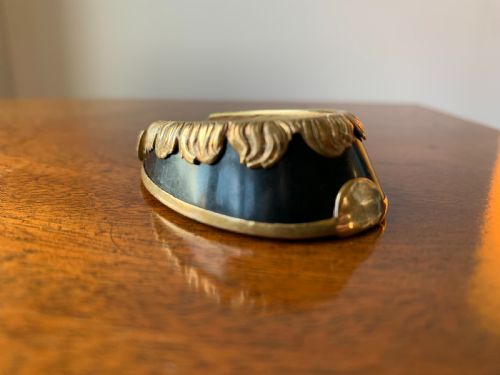 VICTORIAN BRASS AND BLACK ENAMEL HORSES HOOF VESTA CASE - ADDITIONAL PHOTO 1
