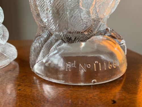 GLASS OWL TOBACCO JAR MATTHEW TURNBULL CIRCA 1888 - ADDITIONAL PHOTO 2