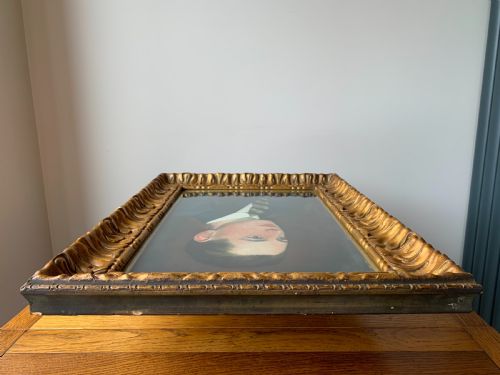 EDWARDIAN PORTRAIT OF A YOUNG MAN OIL ON BOARD UNSIGNED - ADDITIONAL PHOTO 12