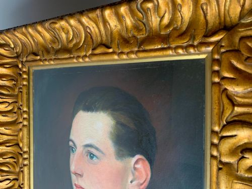 EDWARDIAN PORTRAIT OF A YOUNG MAN OIL ON BOARD UNSIGNED - ADDITIONAL PHOTO 18