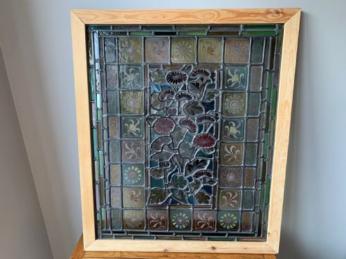 VICTORIAN STAINED GLASS DOOR PANEL - ADDITIONAL PHOTO 5