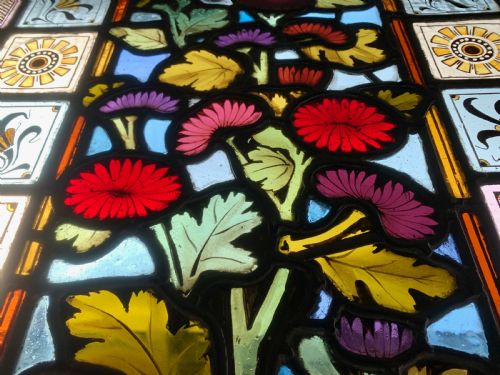 VICTORIAN STAINED GLASS DOOR PANEL - ADDITIONAL PHOTO 7