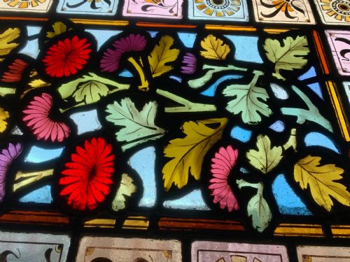 VICTORIAN STAINED GLASS DOOR PANEL - ADDITIONAL PHOTO 8
