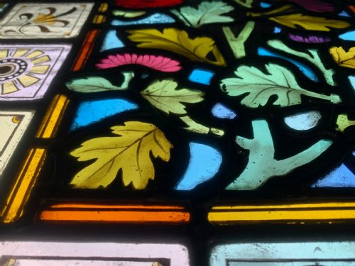VICTORIAN STAINED GLASS DOOR PANEL - ADDITIONAL PHOTO 11