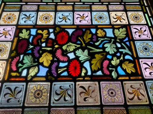 VICTORIAN STAINED GLASS DOOR PANEL - ADDITIONAL PHOTO 13