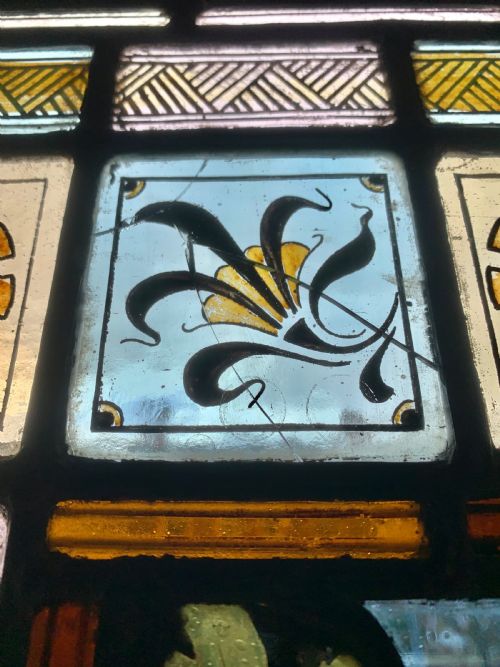 VICTORIAN STAINED GLASS DOOR PANEL - ADDITIONAL PHOTO 15