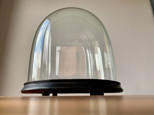 hand blown victorian glass display dome - CATEGORY: ANTIQUE GLASS - DATED 19TH CENTURY