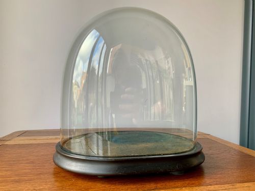 HAND BLOWN VICTORIAN GLASS DISPLAY DOME - ADDITIONAL PHOTO 2