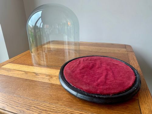 HAND BLOWN VICTORIAN GLASS DISPLAY DOME - ADDITIONAL PHOTO 4