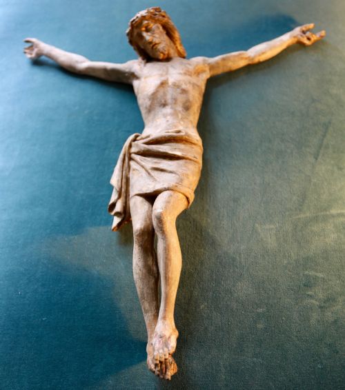 16TH CENTURY CORPUS CHRISTI PARCEL GILT AND POLYCHROMED LIME WOOD - ADDITIONAL PHOTO 16