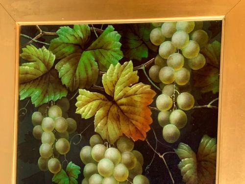 OIL PAINTING ON CANVAS 'STILL LIFE WITH GRAPES PEARS' SIGNED BY EDWIN STEELE BRITISH 1805 1871 - ADDITIONAL PHOTO 2