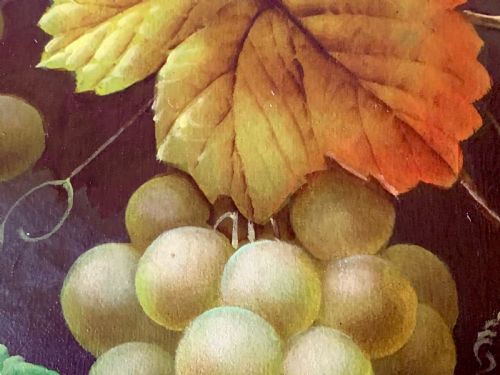 OIL PAINTING ON CANVAS 'STILL LIFE WITH GRAPES PEARS' SIGNED BY EDWIN STEELE BRITISH 1805 1871 - ADDITIONAL PHOTO 7