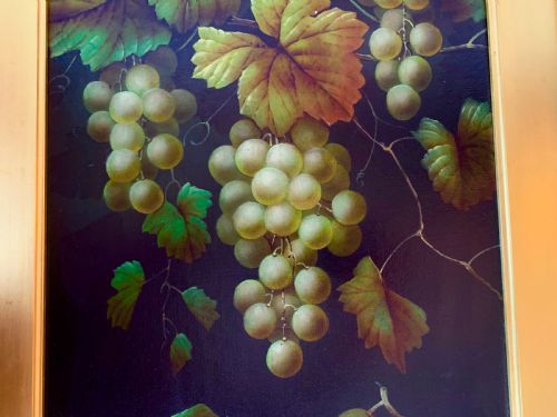 OIL PAINTING ON CANVAS 'STILL LIFE WITH GRAPES PEARS' SIGNED BY EDWIN STEELE BRITISH 1805 1871 - ADDITIONAL PHOTO 9