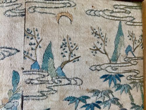 CHINESE EMBROIDERED SILK KIMONO PANELS - ADDITIONAL PHOTO 11