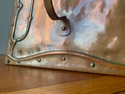 ARTS AND CRAFTS COPPER COAL BOX BY BENHAM AND FROUD - ADDITIONAL PHOTO 21