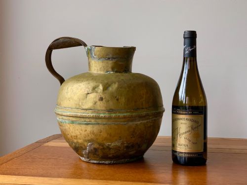 HUGE BRASS MIDDLE EASTERN WATER PITCHER - ADDITIONAL PHOTO 1