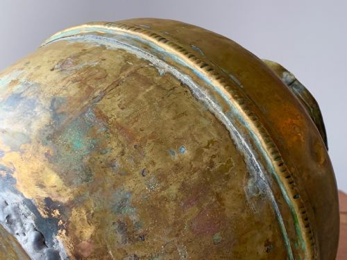 HUGE BRASS MIDDLE EASTERN WATER PITCHER - ADDITIONAL PHOTO 9