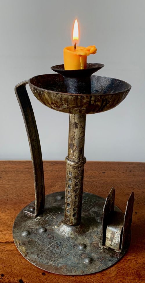 HUGO BERGER FOR GOBERG GERMAN ARTS AND CRAFTS CHAMBER STICK 1910 - ADDITIONAL PHOTO 1