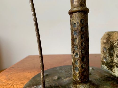 HUGO BERGER FOR GOBERG GERMAN ARTS AND CRAFTS CHAMBER STICK 1910 - ADDITIONAL PHOTO 4