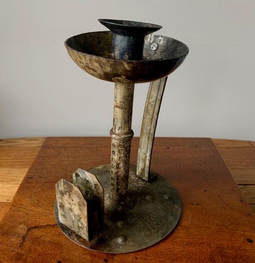 HUGO BERGER FOR GOBERG GERMAN ARTS AND CRAFTS CHAMBER STICK 1910 - ADDITIONAL PHOTO 9