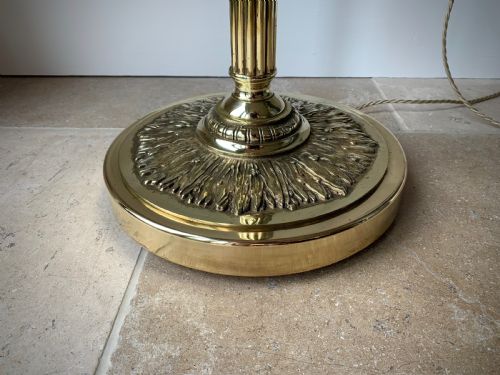 HEAVY BRASS STANDARD LAMP EARLY 20TH CENTURY - ADDITIONAL PHOTO 12