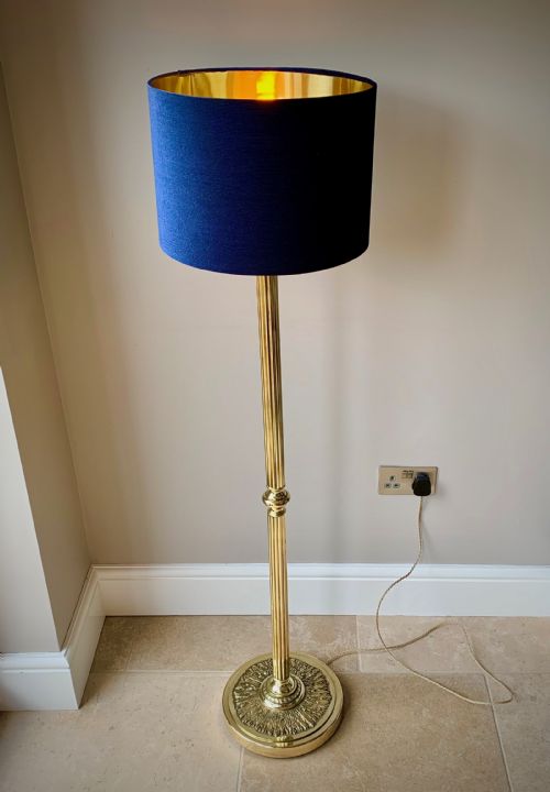 HEAVY BRASS STANDARD LAMP EARLY 20TH CENTURY - ADDITIONAL PHOTO 13