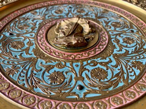 VICTORIAN GILT AND ENAMELLED TAZZA OR COMPOTE - ADDITIONAL PHOTO 3