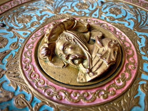 VICTORIAN GILT AND ENAMELLED TAZZA OR COMPOTE - ADDITIONAL PHOTO 10