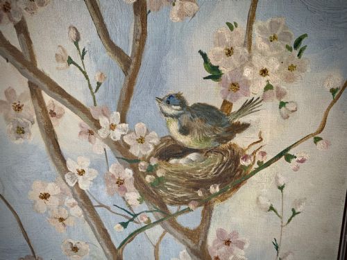 SUPERB VICTORIAN ROOM DIVIDER SCREEN - ADDITIONAL PHOTO 5
