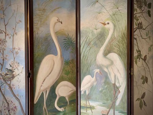 SUPERB VICTORIAN ROOM DIVIDER SCREEN - ADDITIONAL PHOTO 6
