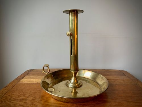 Huge Brass Ejector Chamber Stick / Candle Stick