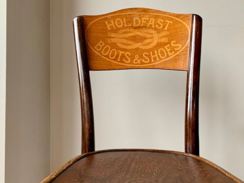 THONET ADVERTISING CHAIR FOR HOLDFAST BOOTS SHOES 1920'S - ADDITIONAL PHOTO 9