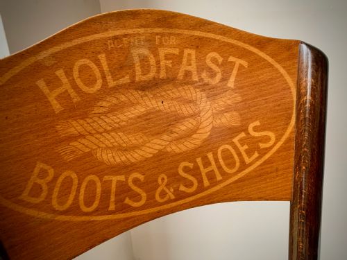 THONET ADVERTISING CHAIR FOR HOLDFAST BOOTS SHOES 1920'S - ADDITIONAL PHOTO 12