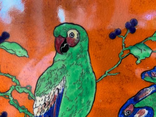 CARLTON WARE BEST WARE CHARGER 'PARROTS DESIGN' - ADDITIONAL PHOTO 5