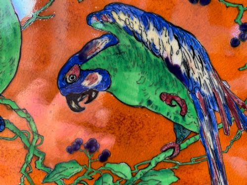 CARLTON WARE BEST WARE CHARGER 'PARROTS DESIGN' - ADDITIONAL PHOTO 6