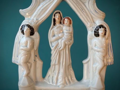 STAFFORDSHIRE HOLY WATER STOUP - ADDITIONAL PHOTO 4