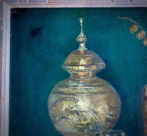 OIL PAINTING STILL LIFE MARGARET 'MAGGIE' HAMILTON 1867 1952 - ADDITIONAL PHOTO 5