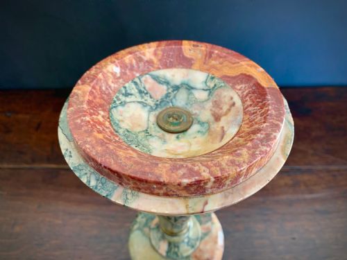 PAIR OF ITALIAN MARBLE TAZZAS 1900'S - ADDITIONAL PHOTO 5