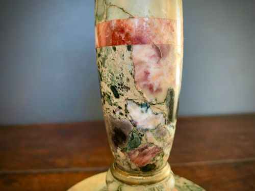PAIR OF ITALIAN MARBLE TAZZAS 1900'S - ADDITIONAL PHOTO 9