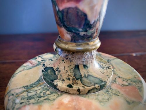 PAIR OF ITALIAN MARBLE TAZZAS 1900'S - ADDITIONAL PHOTO 16