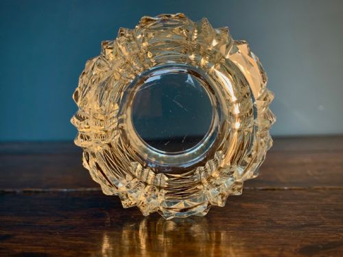 VICTORIAN SILVER LIDDED CUT GLASS DRESSING TABLE POT - ADDITIONAL PHOTO 5