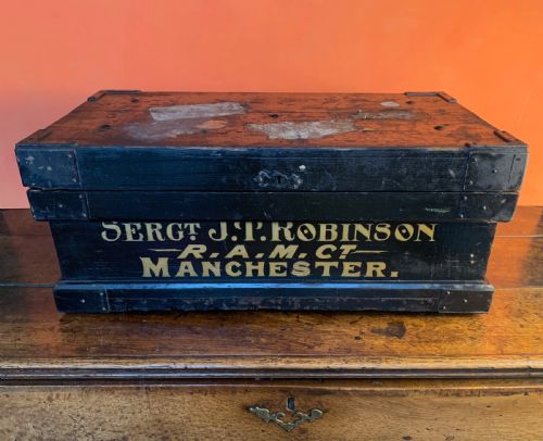 VICTORIAN MILITARY CHEST TRUNK - ADDITIONAL PHOTO 1