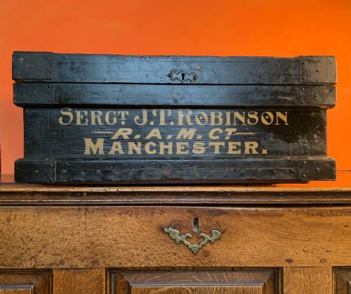 VICTORIAN MILITARY CHEST TRUNK - ADDITIONAL PHOTO 2